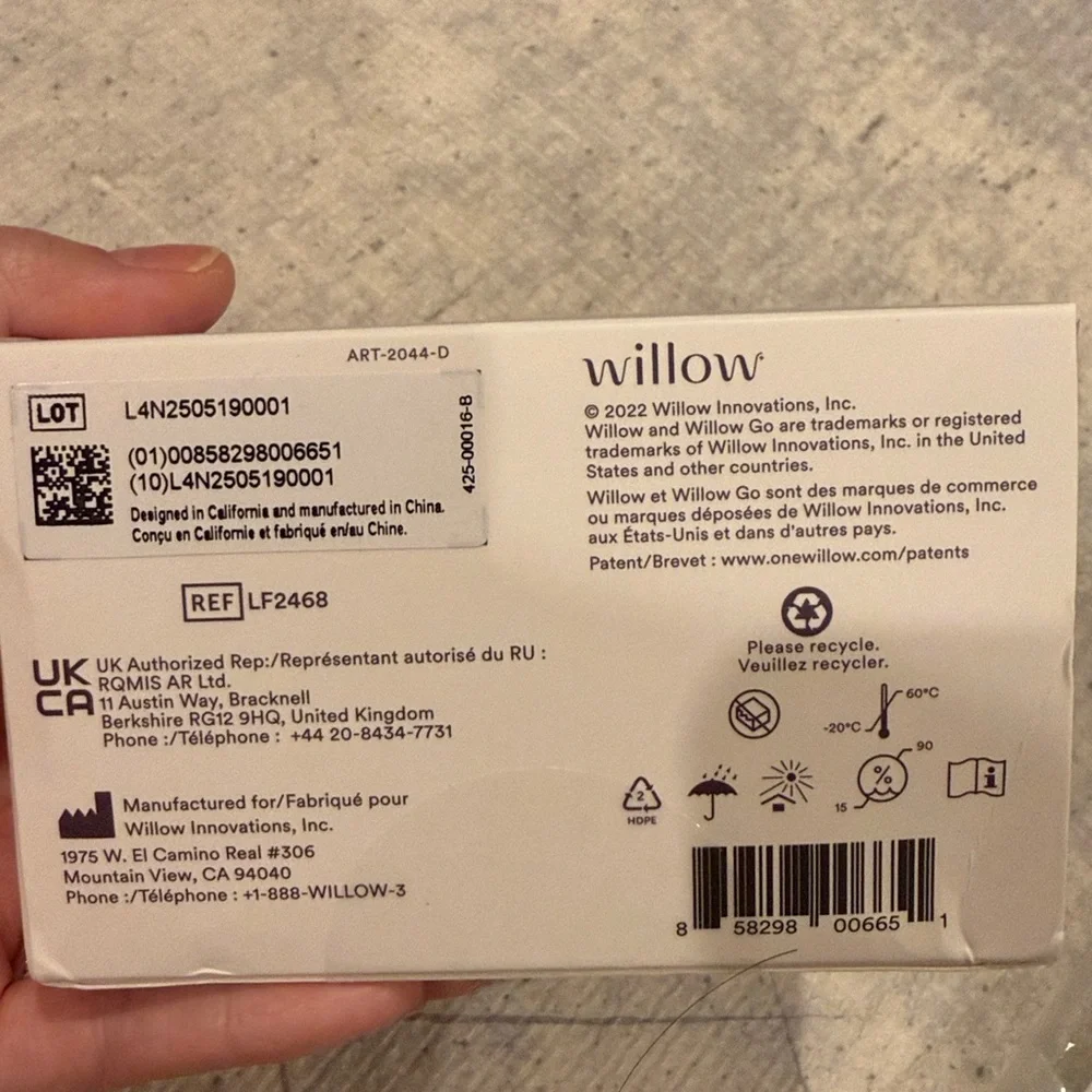 Willow Go Flange Set Size 24mm - Picture 2 of 4